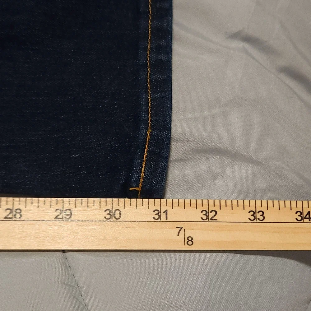 Levi's 514 Straight Fit Jeans Mens 30x32 Dark Wash Stretch Denim Blue